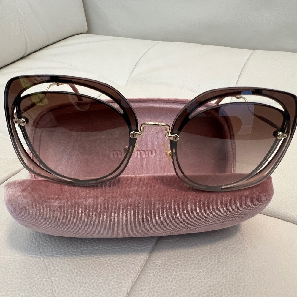 Miu Miu Rare Rimless Sunglasses